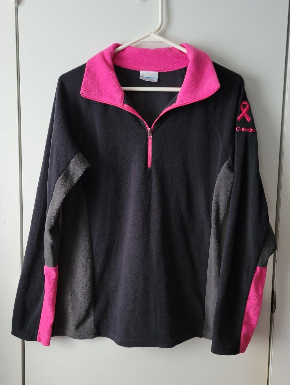 Columbia Tested Tough In Pink Breast Camcer Fleece Pullover